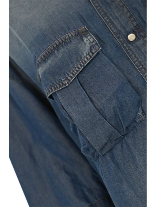 Camicia Military in denim Roy Roger's | RND90157D6920111C0999